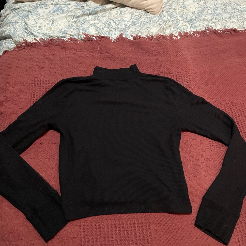 American Eagle Outfitters Black Knit Top